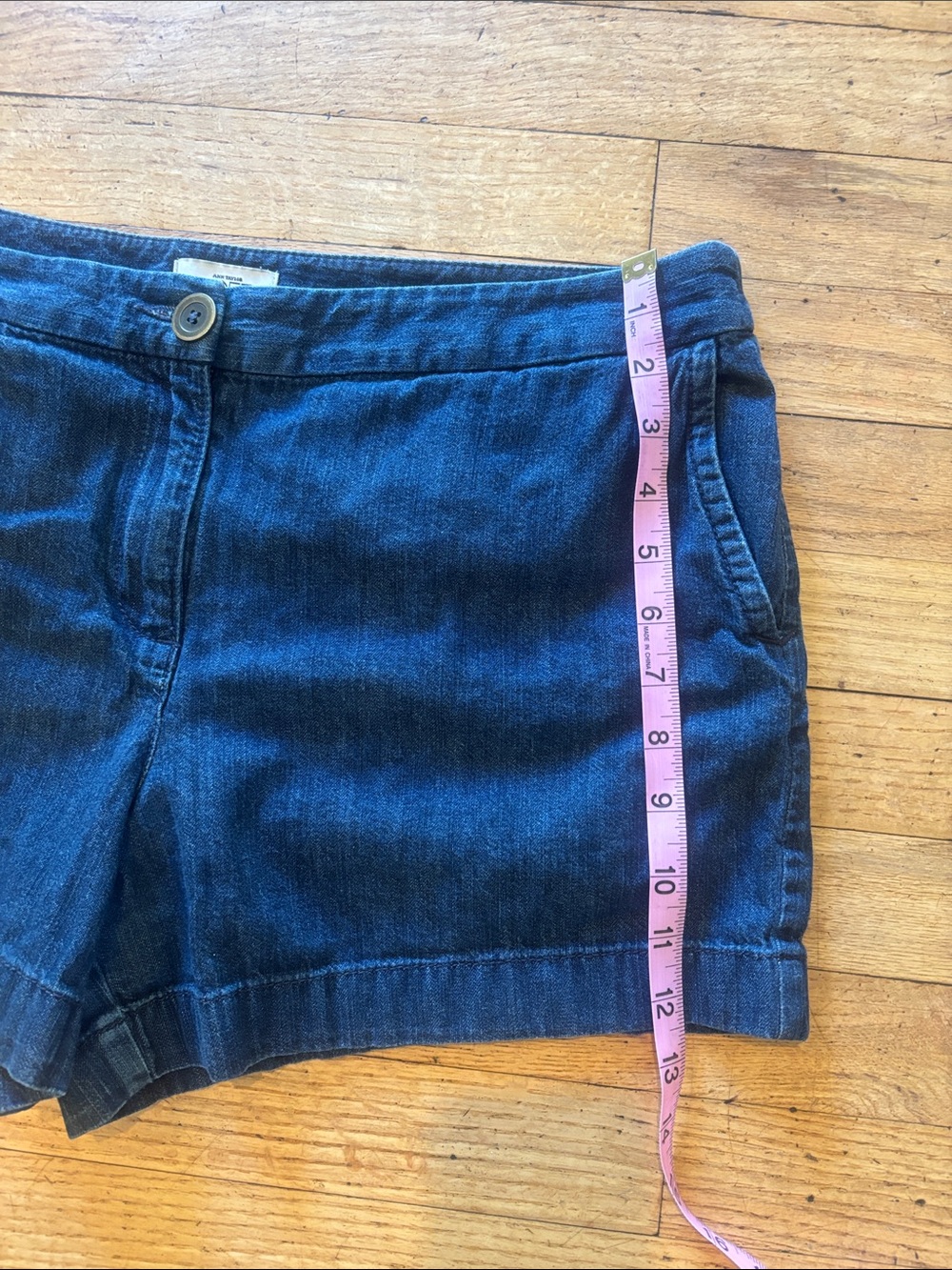 LOFT Dark Blue Denim Jean Shorts - Picture 5 of 6